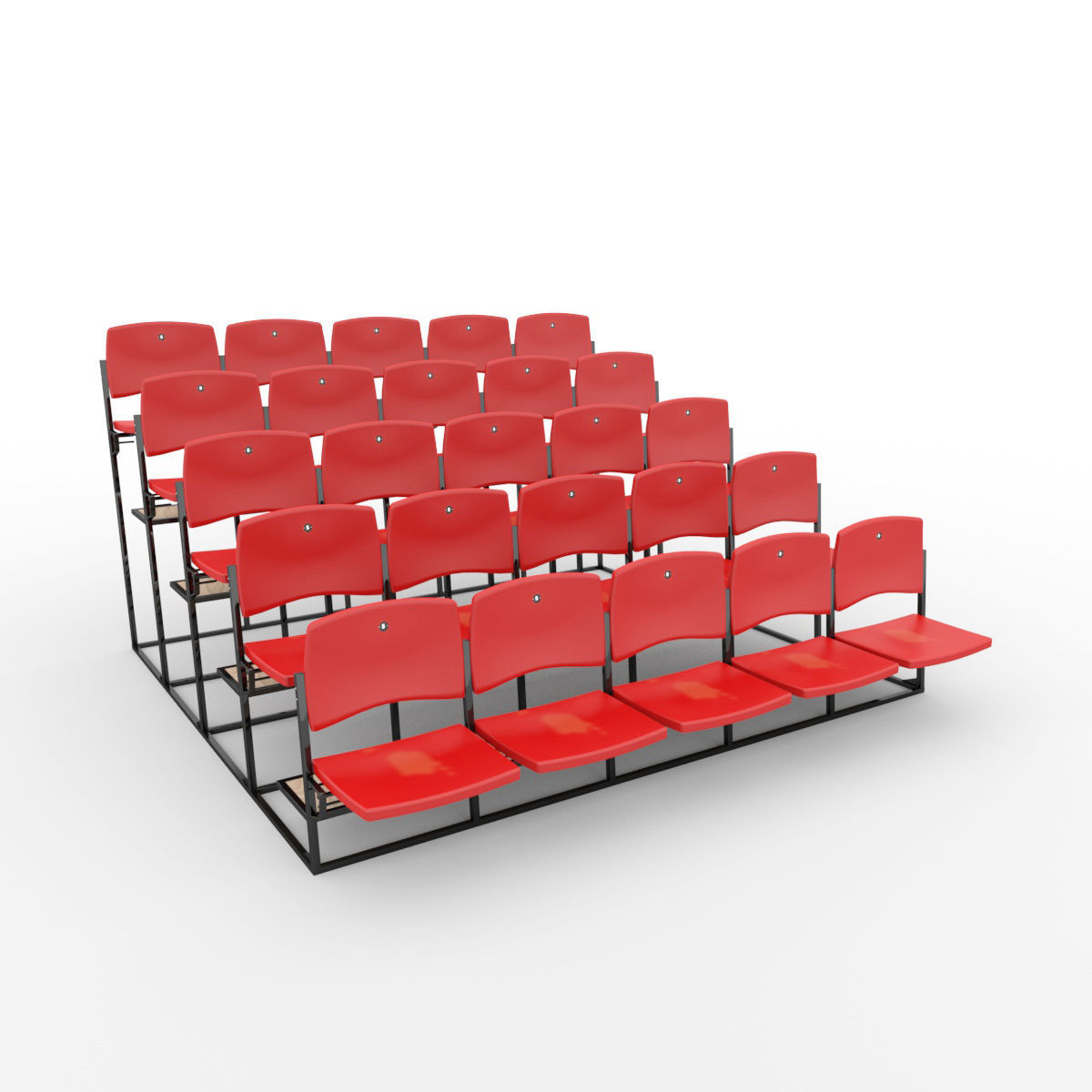 Stadium Seats 3D model_1