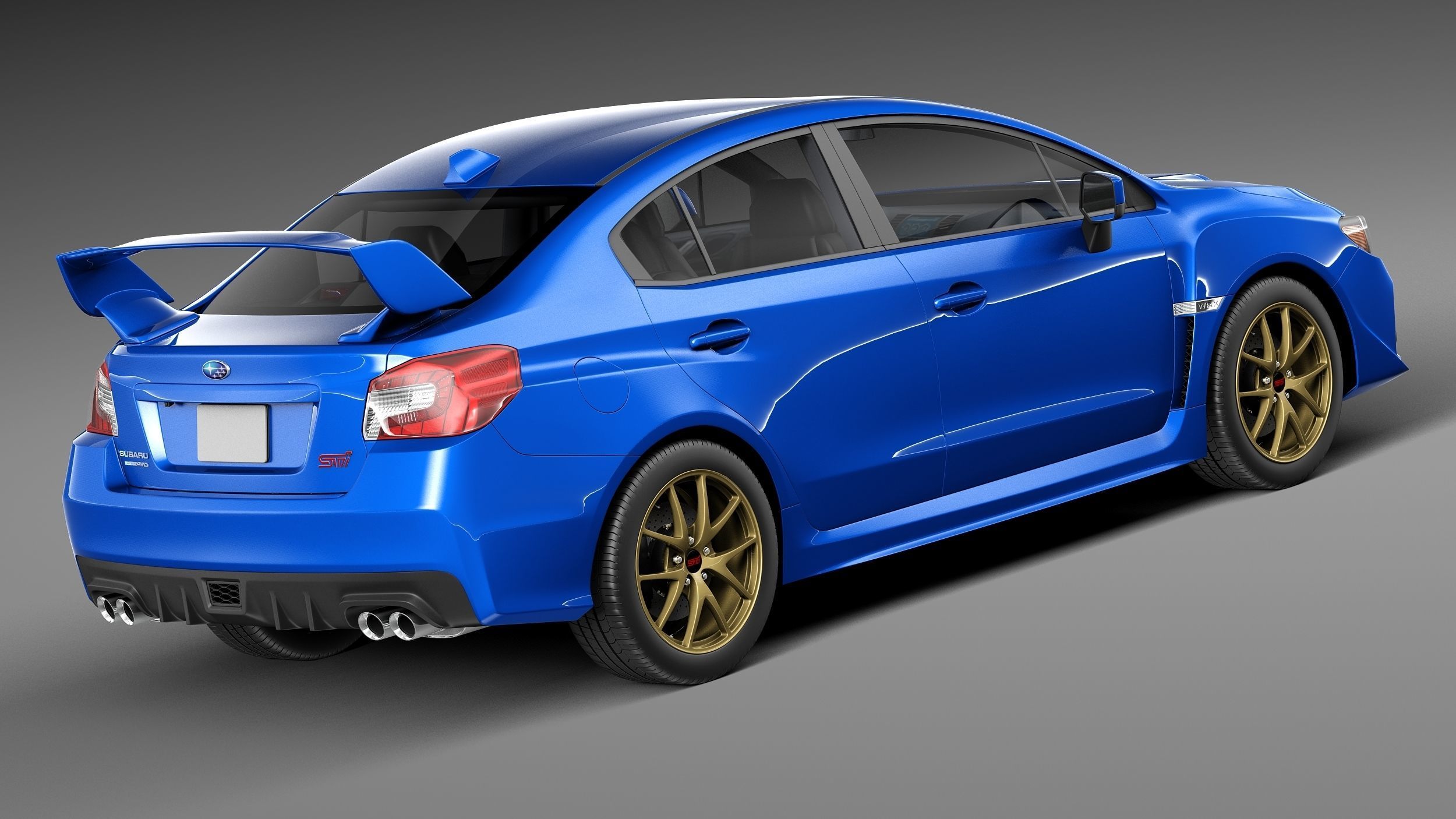Subaru Impreza WRX STI 2015 3D model_4