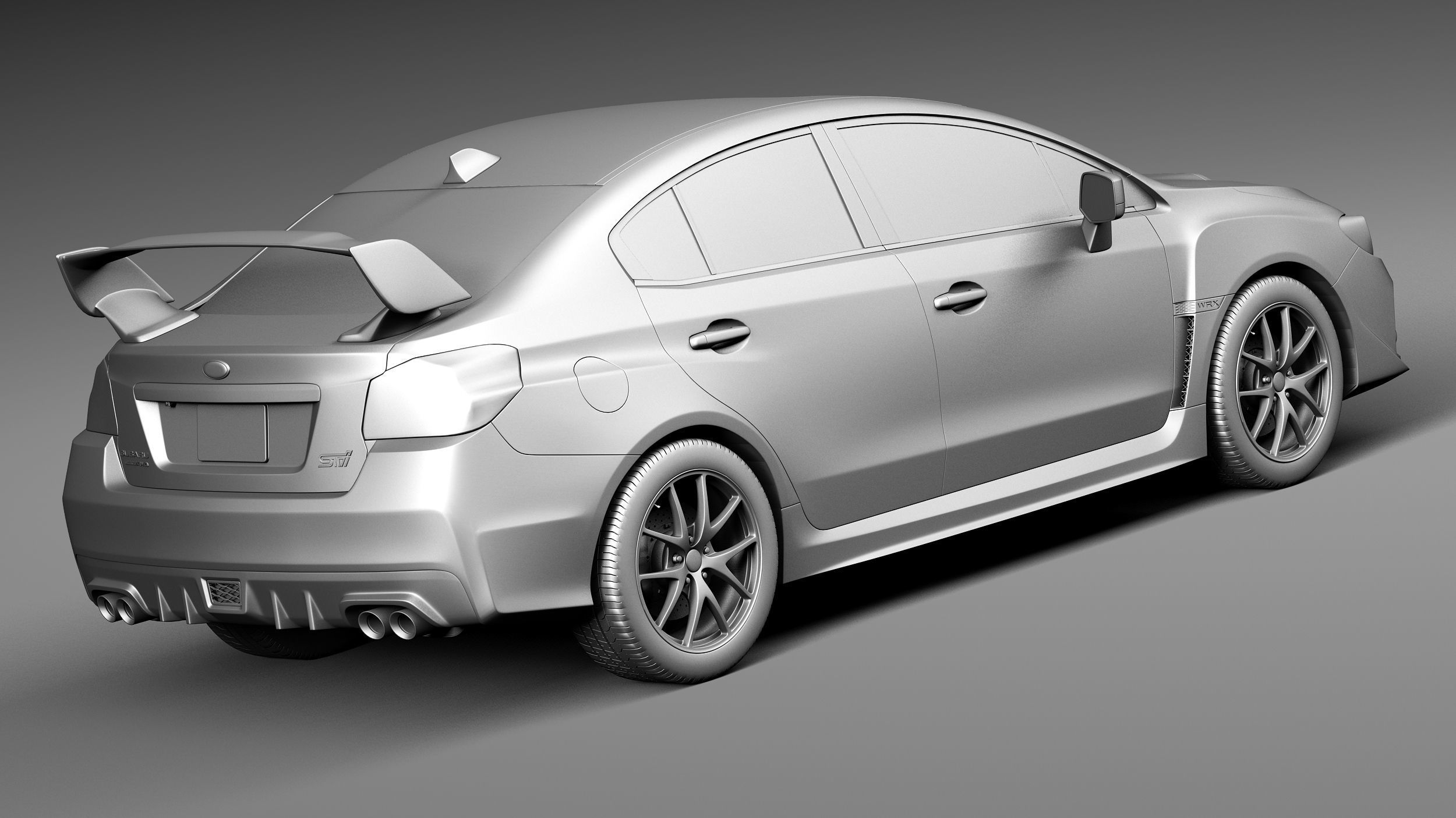 Subaru Impreza WRX STI 2015 3D model_12