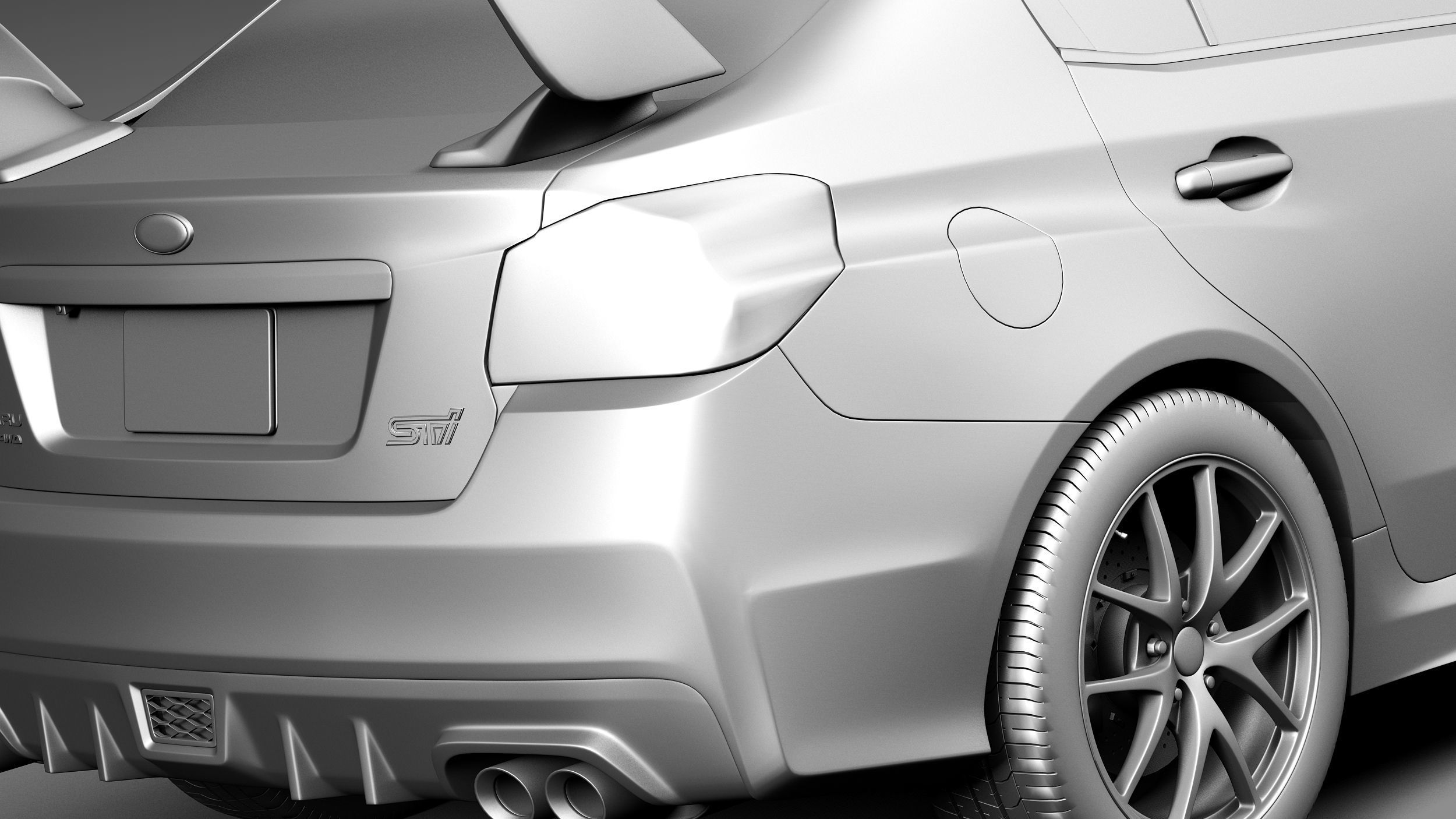 Subaru Impreza WRX STI 2015 3D model_11