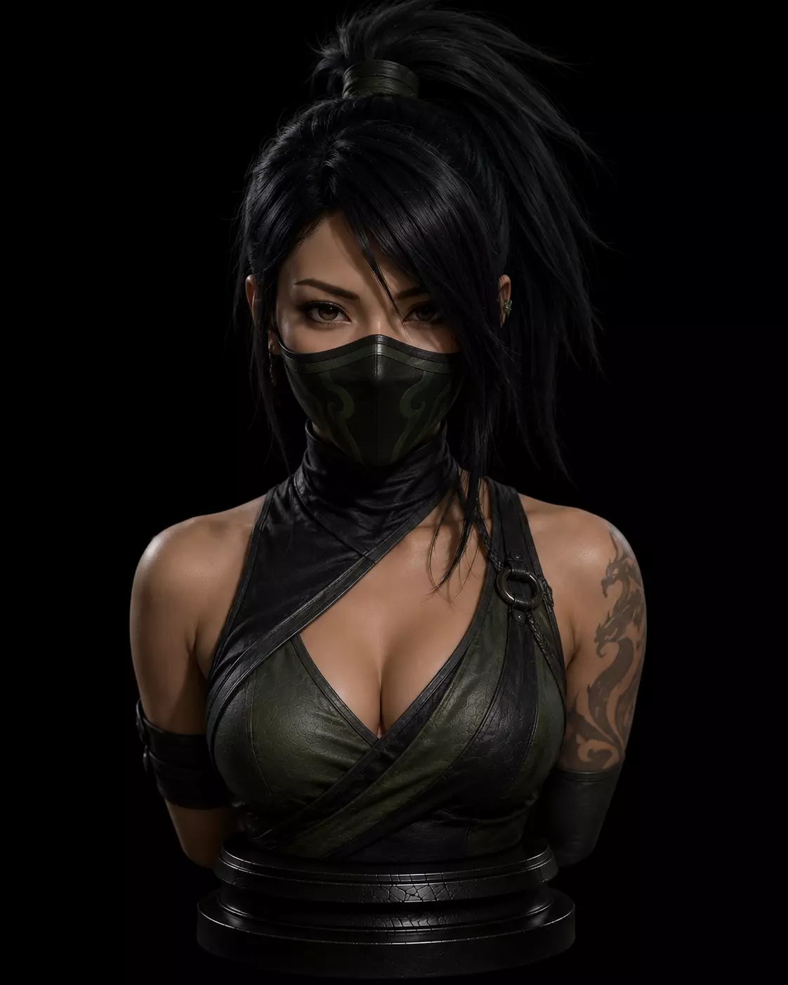 Akali League of Legends STL Figure 3D print model