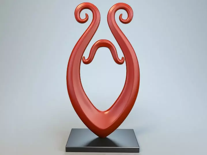 Abstract Figure m026 P 3D print model_0