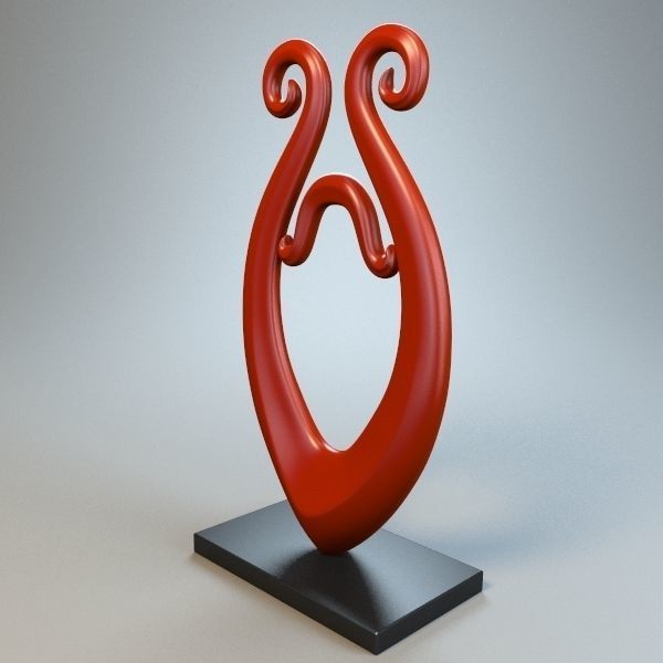 Abstract Figure m026 P 3D print model_3