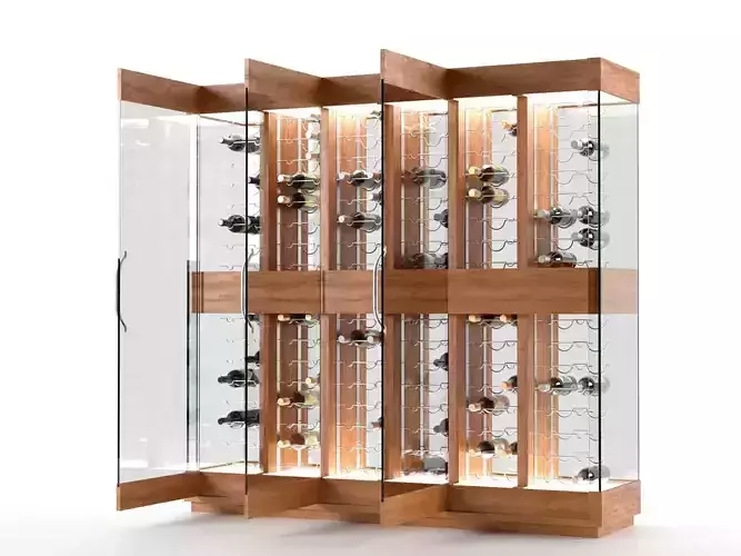 Contemporary Wine Cellar 3D model