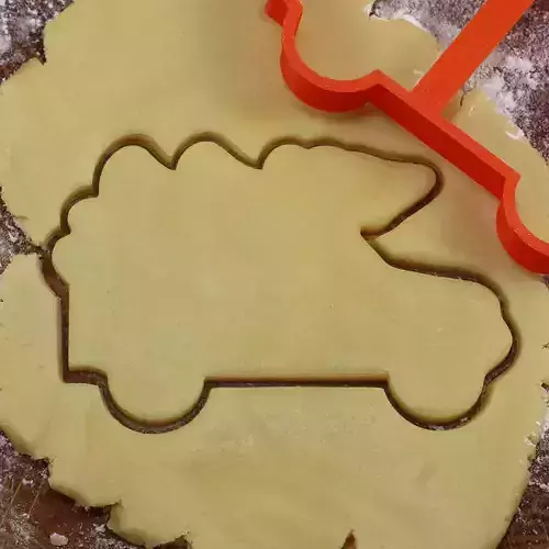 Car with tree cookie cutter for professional