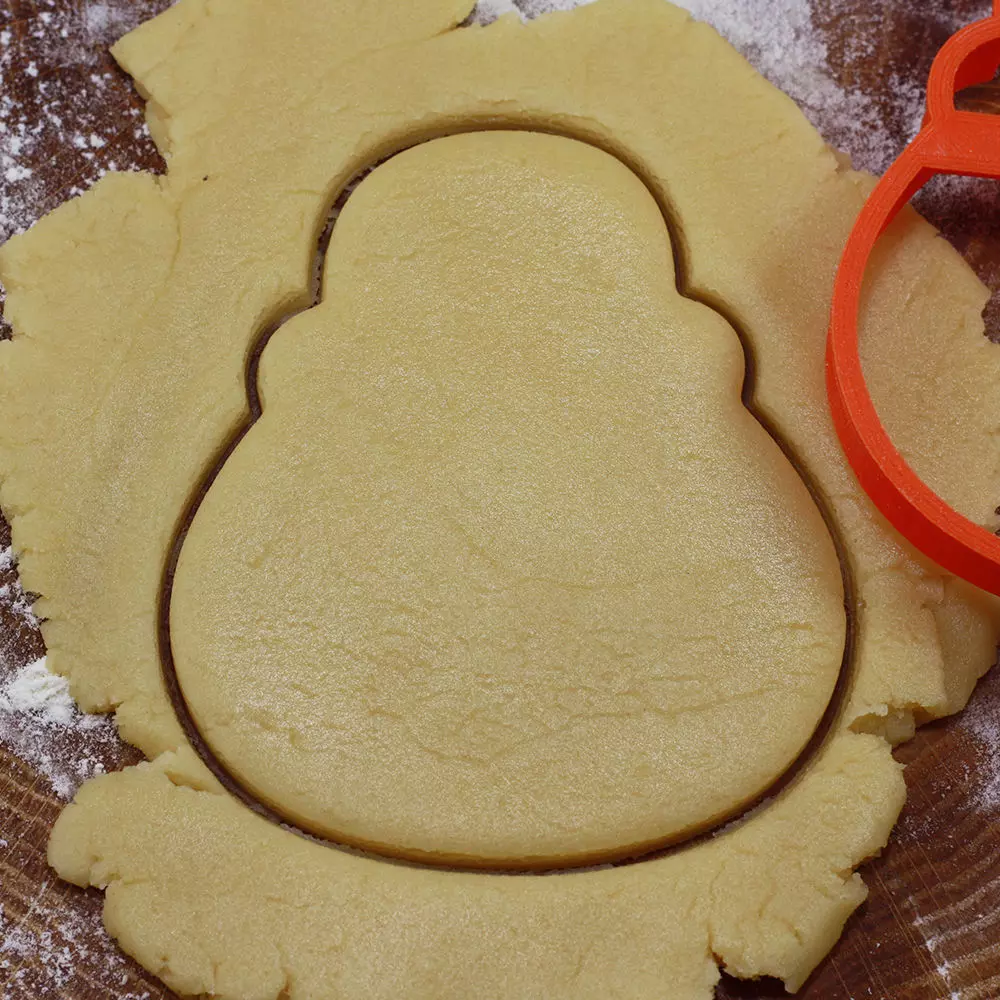 Snowman cookie cutter for professional Free 3D print model_0