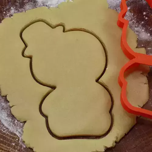 Snowman in hat cookie cutter for professional
