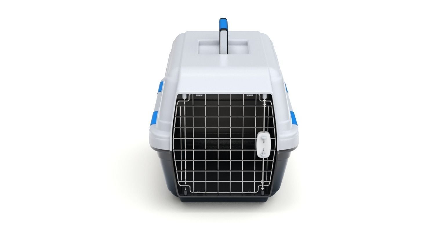 Pet carrier for traveling 3D model_3