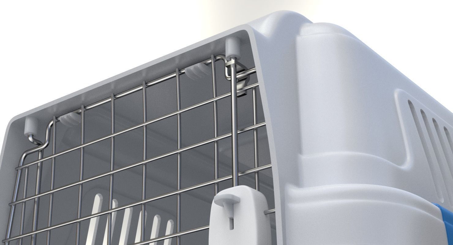 Pet carrier for traveling 3D model_6