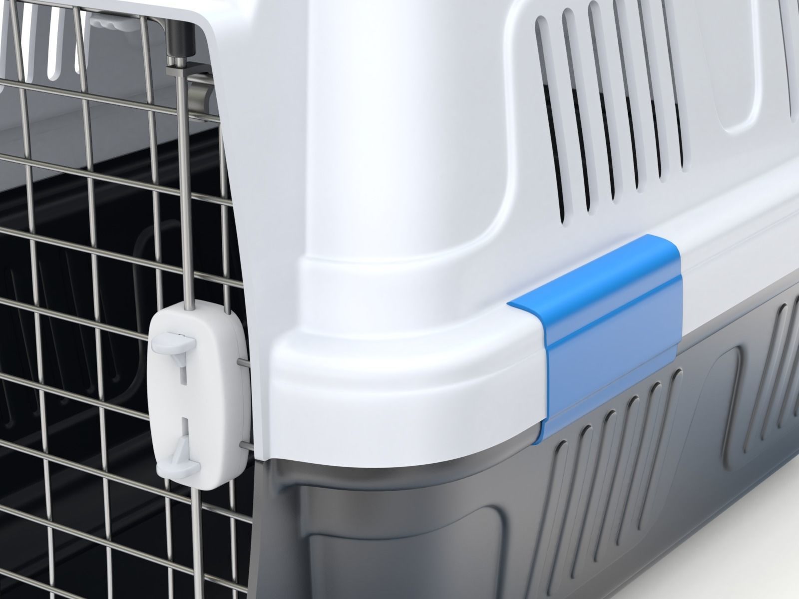 Pet carrier for traveling 3D model_2