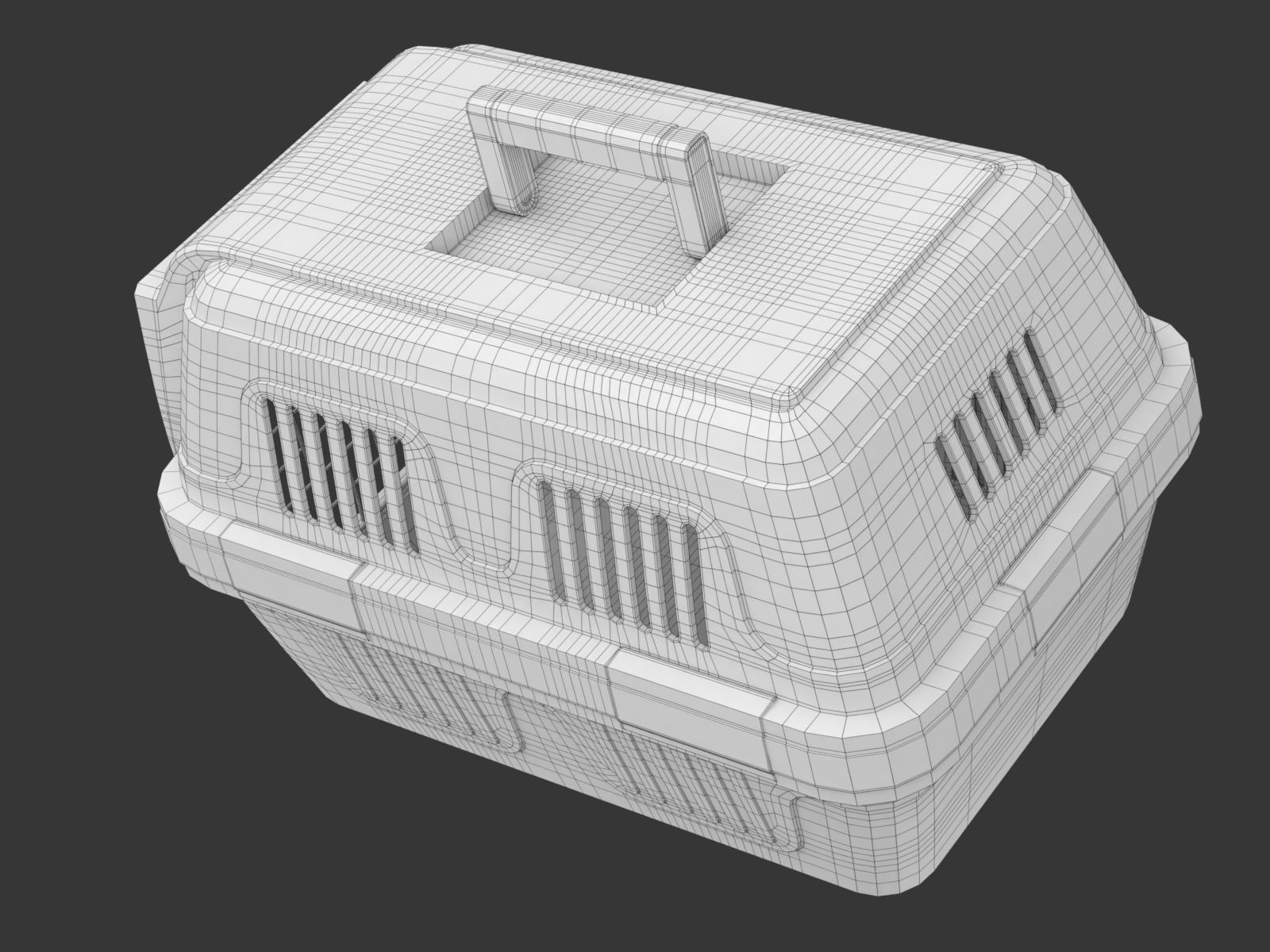 Pet carrier for traveling 3D model_18