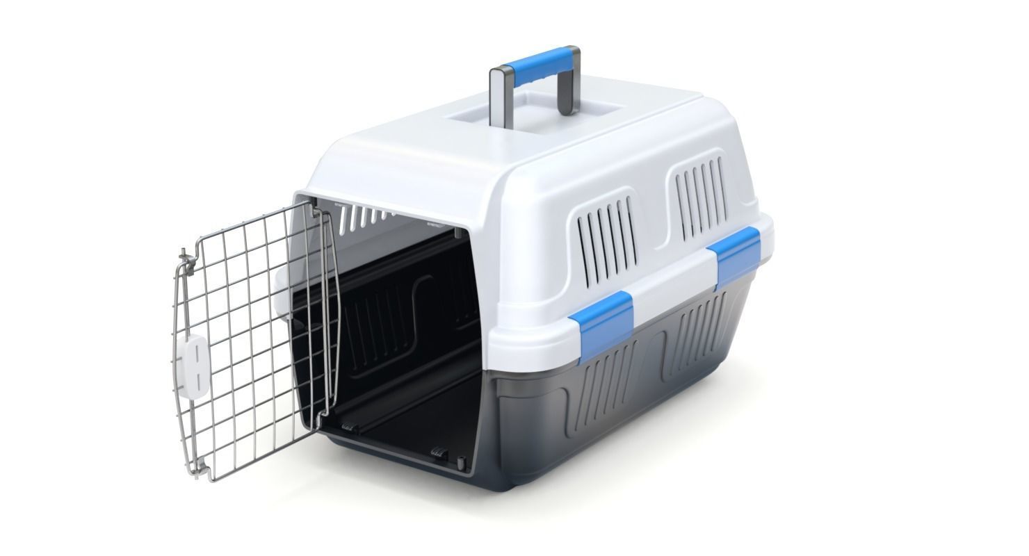 Pet carrier for traveling 3D model_1