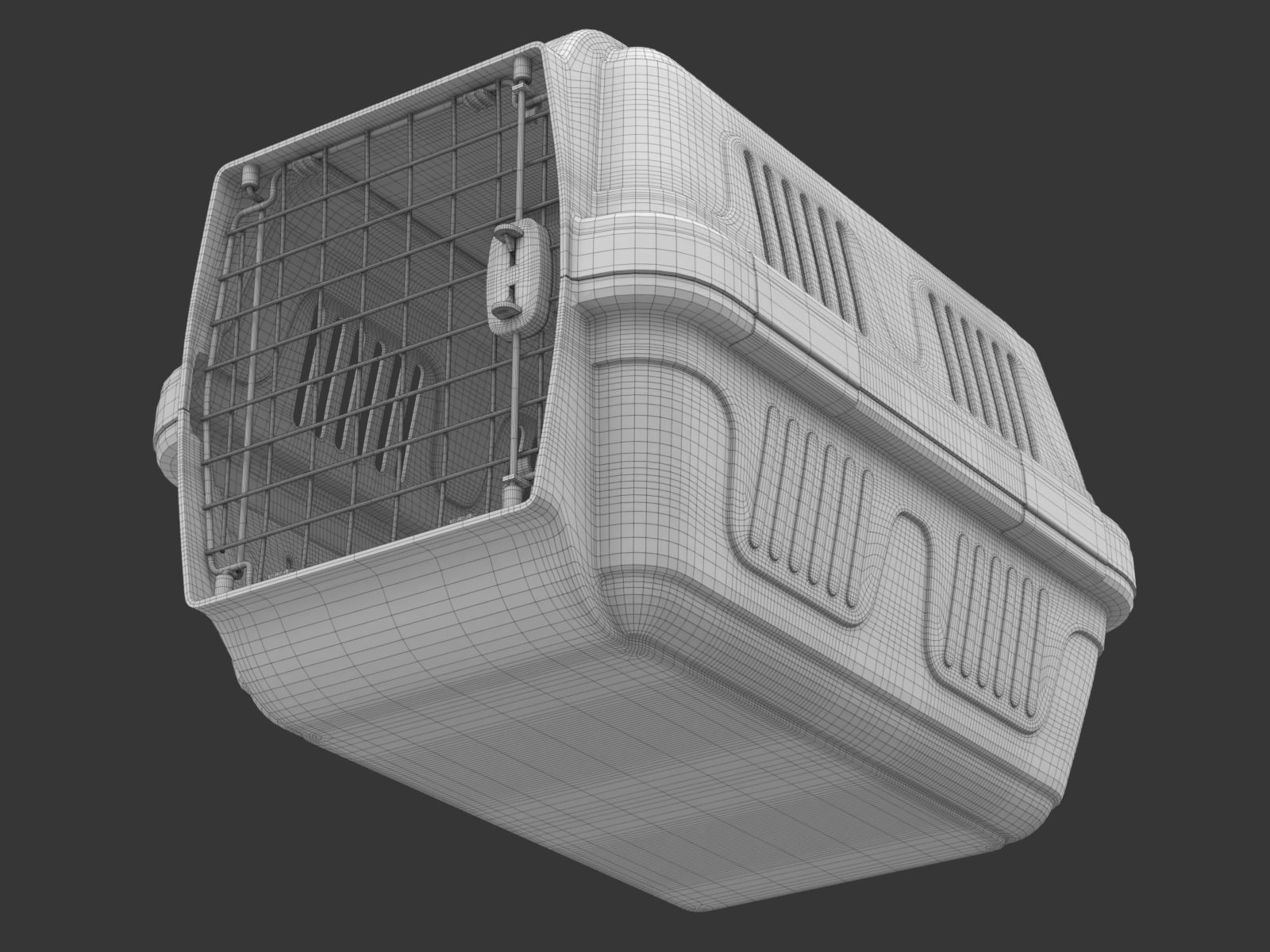 Pet carrier for traveling 3D model_21