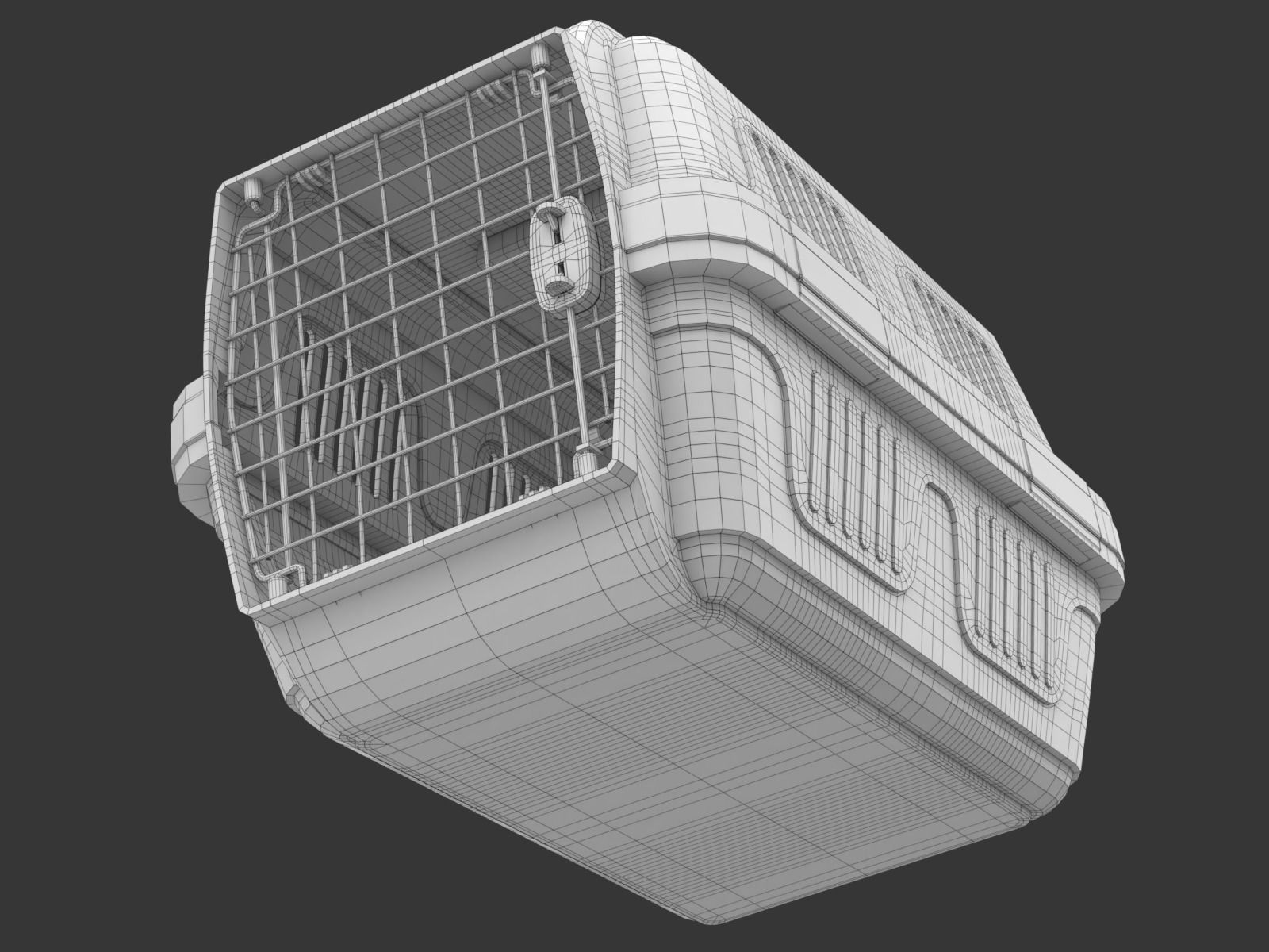 Pet carrier for traveling 3D model_17