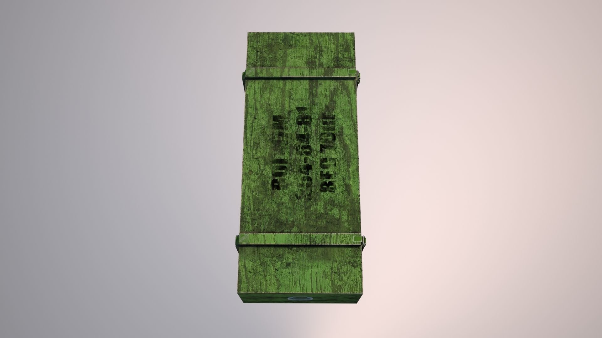 Gun box Low-poly 3D model_10