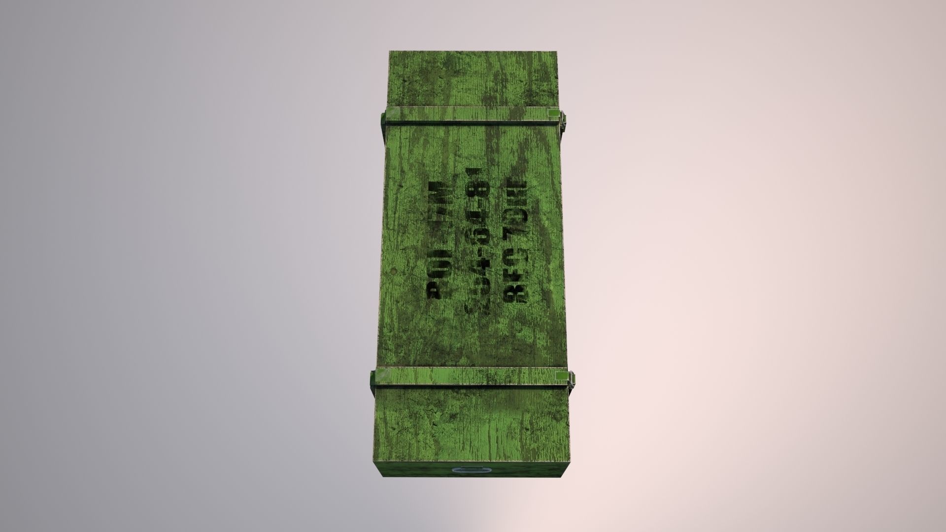 Gun box Low-poly 3D model_9