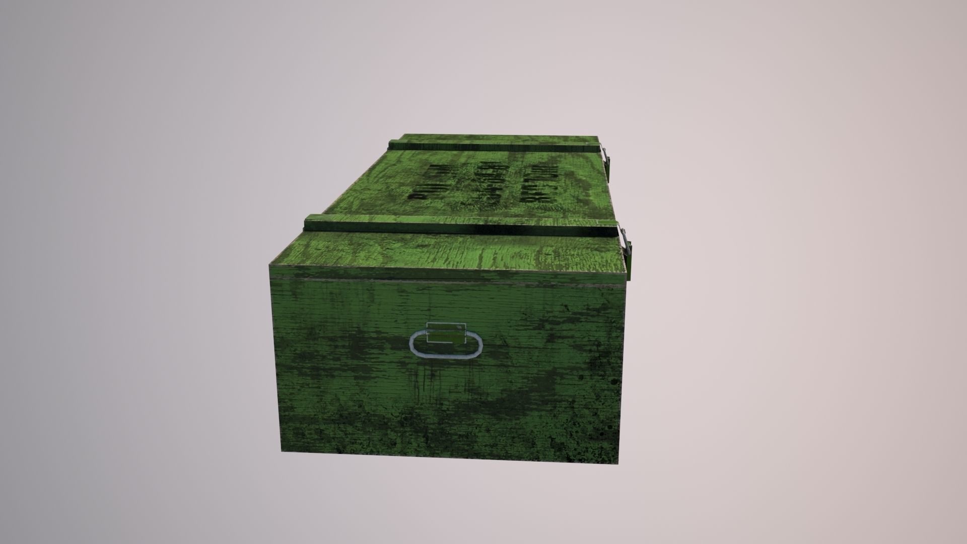 Gun box Low-poly 3D model_6