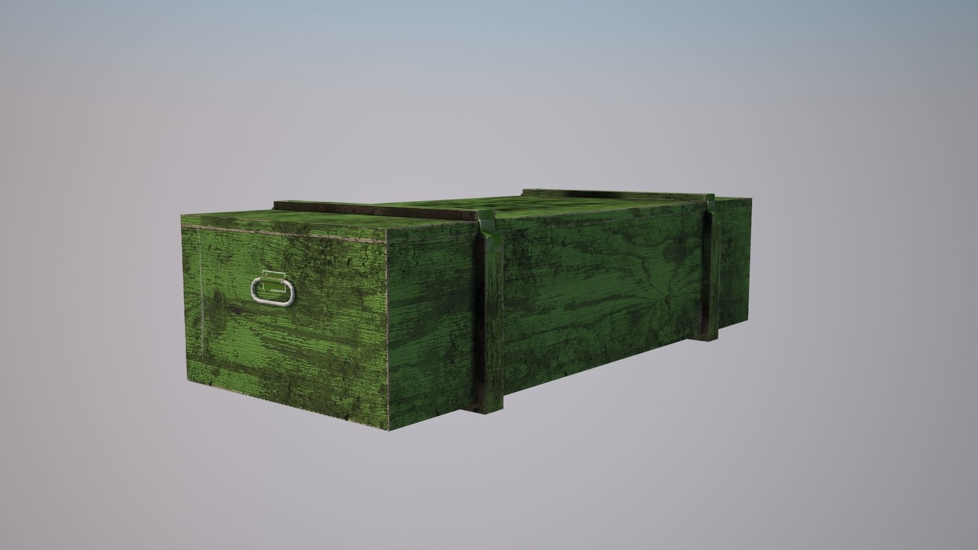 Gun box Low-poly 3D model_2