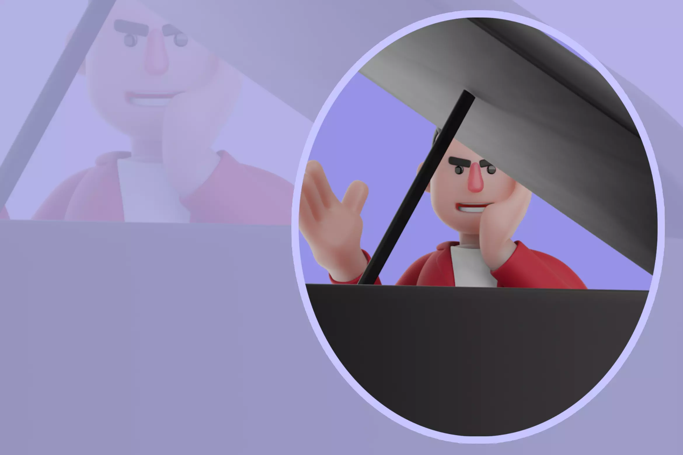 Stylized 3D Singer Character - Piano Shock 3D model