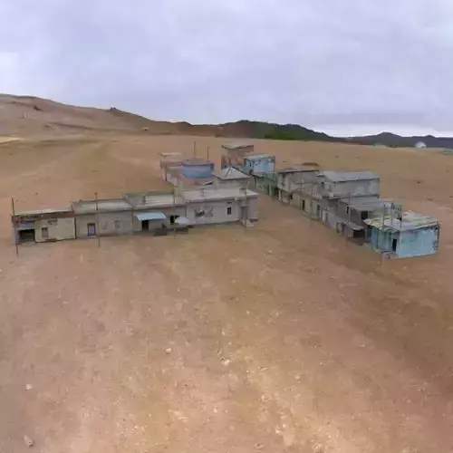 Shanty Town Buildings 2 Town Blocks in obj format
