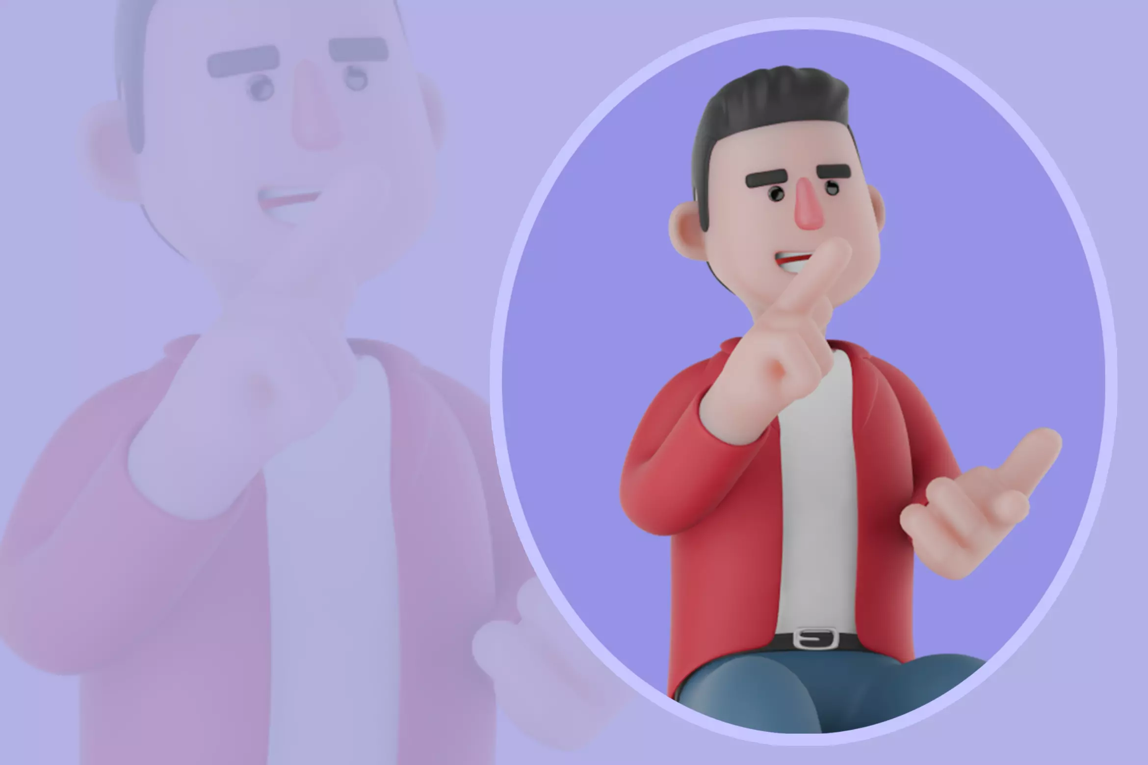Stylized 3D Singer Character - Talking Pose 3D model