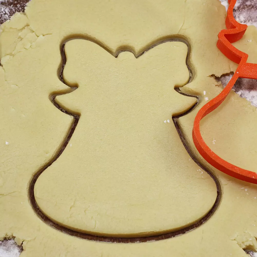 Bell cookie cutter for professional Free 3D print model_0