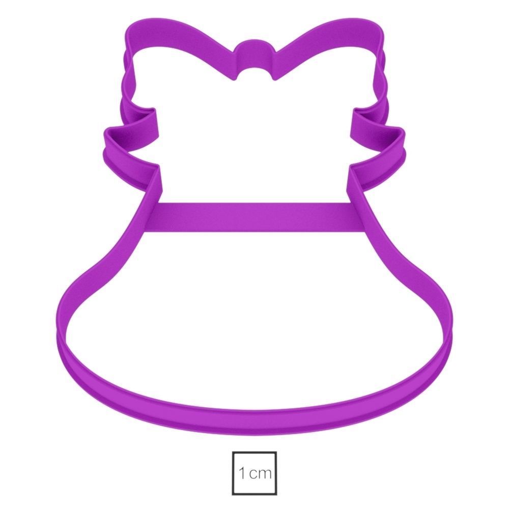 Bell cookie cutter for professional Free 3D print model_1