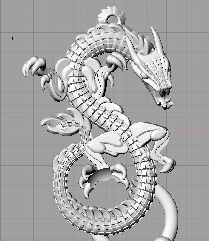 Model pendants dragon for 3D printing 3D print model_0