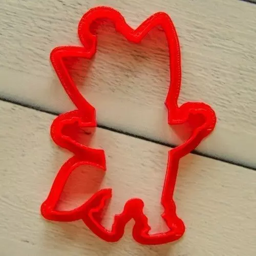 Fox on skates cookie cutter for professional Free 3D print model