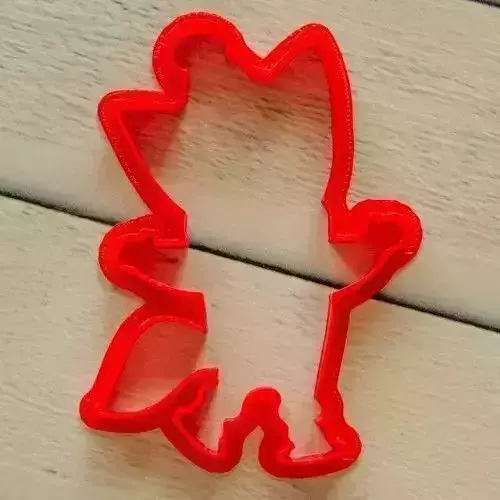 Fox on skates cookie cutter for professional