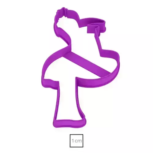 Stork with baby cookie cutter for professional