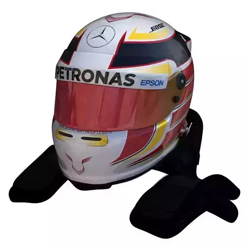 Hamilton Helmet 2016 Low-poly 3D model