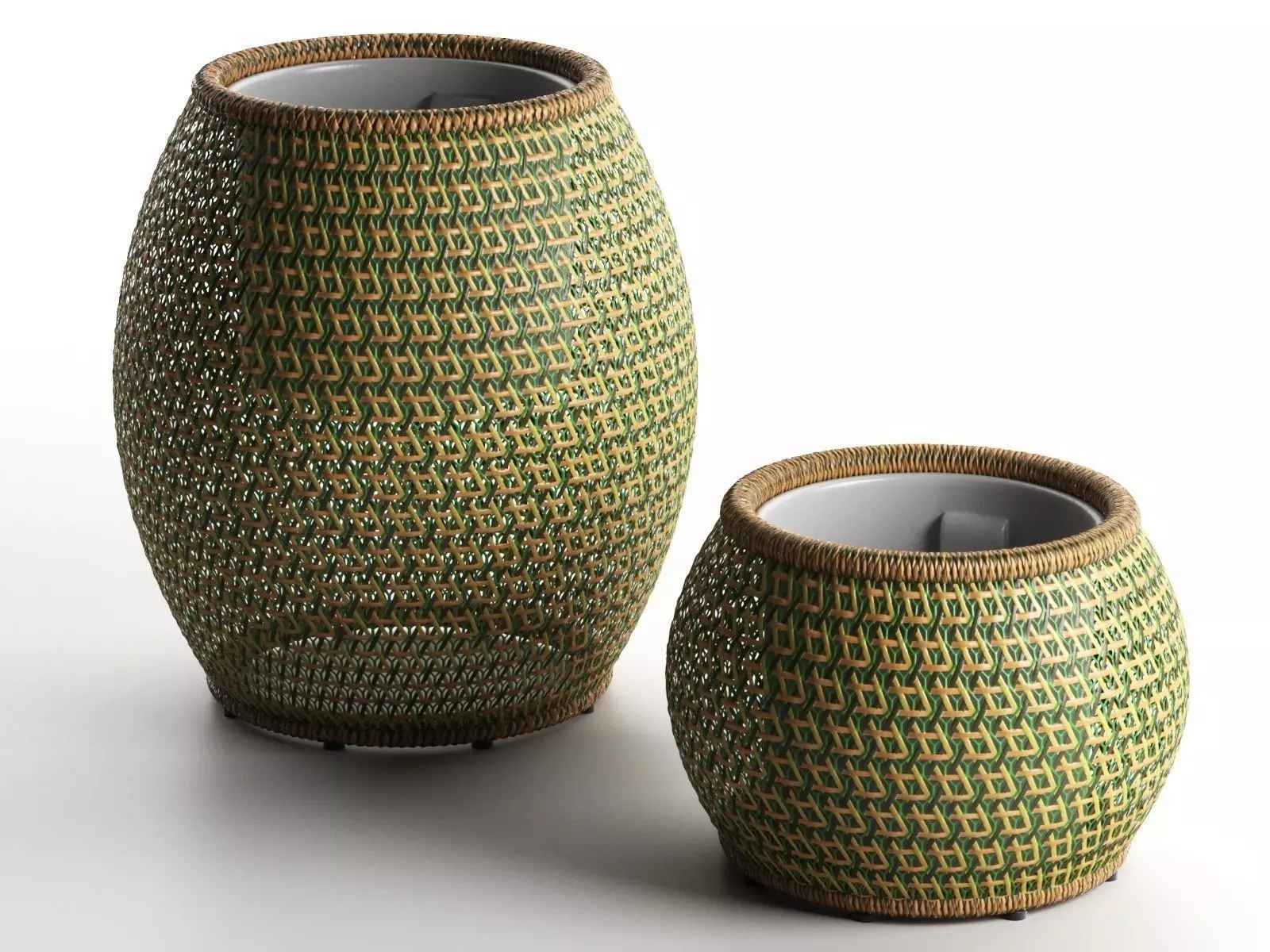 Dala Lantern and Planter 3D model_0