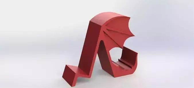 Dragon Phone Holder slim 3D print model