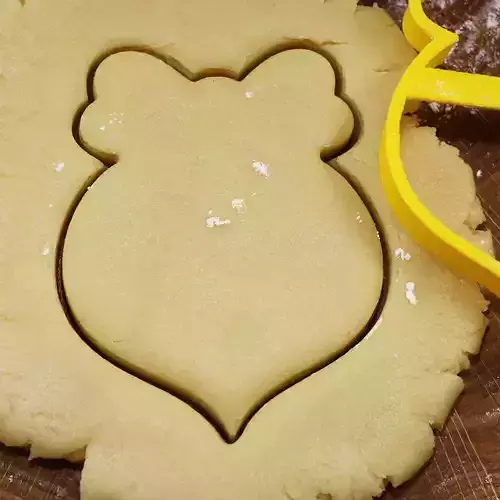 Christmas toy with bow cookie cutter for professional
