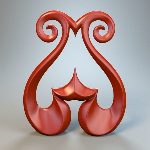 Abstract Figure m028 P 3D print model_5