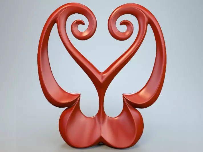 Abstract Figure m029 P 3D print model_0