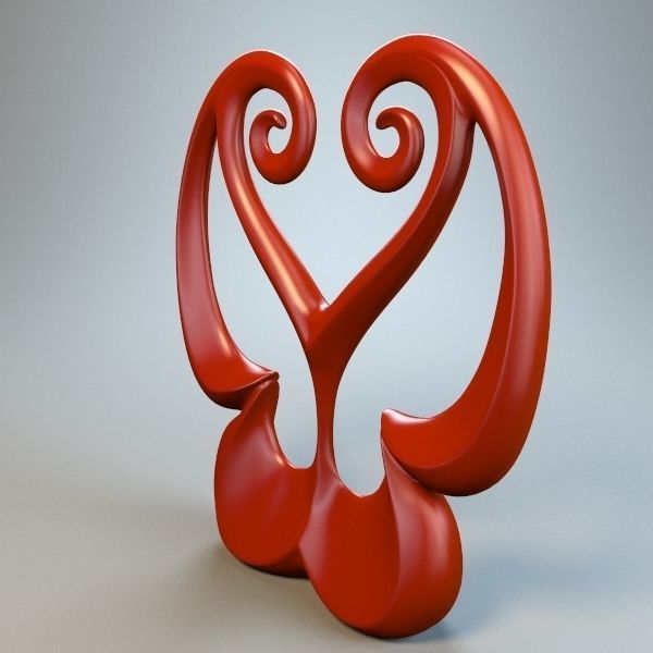 Abstract Figure m029 P 3D print model_1