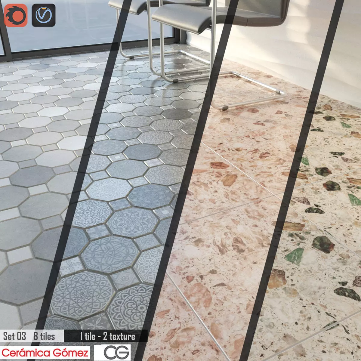 Ceramica Gomez Set 03 3D model