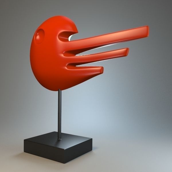 Sculpture Wing Pegasus P 3D print model_2