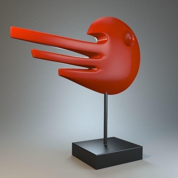 Sculpture Wing Pegasus P 3D print model_3