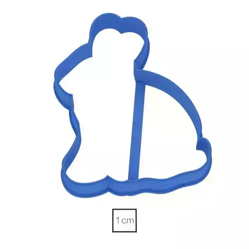 Bunny 3 cookie cutter for professional
