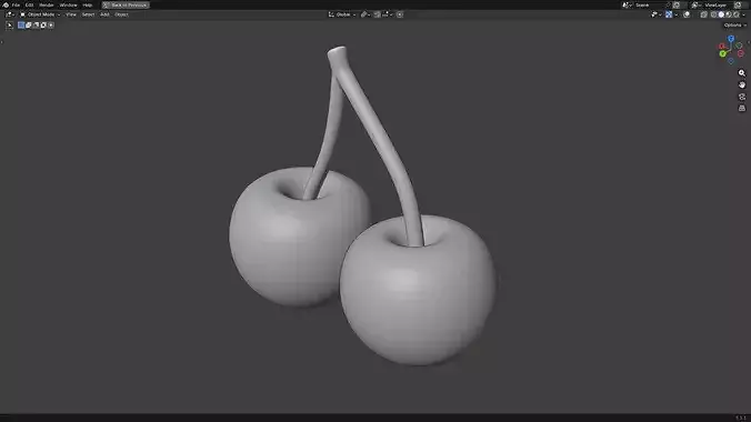 Cherry Twins 3D print model 5