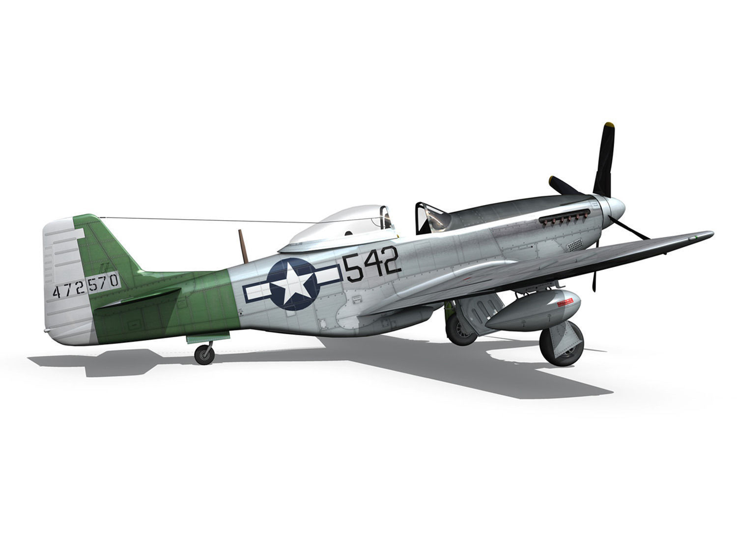 North American P-51D Mustang - Fighting Lady 3D model_12