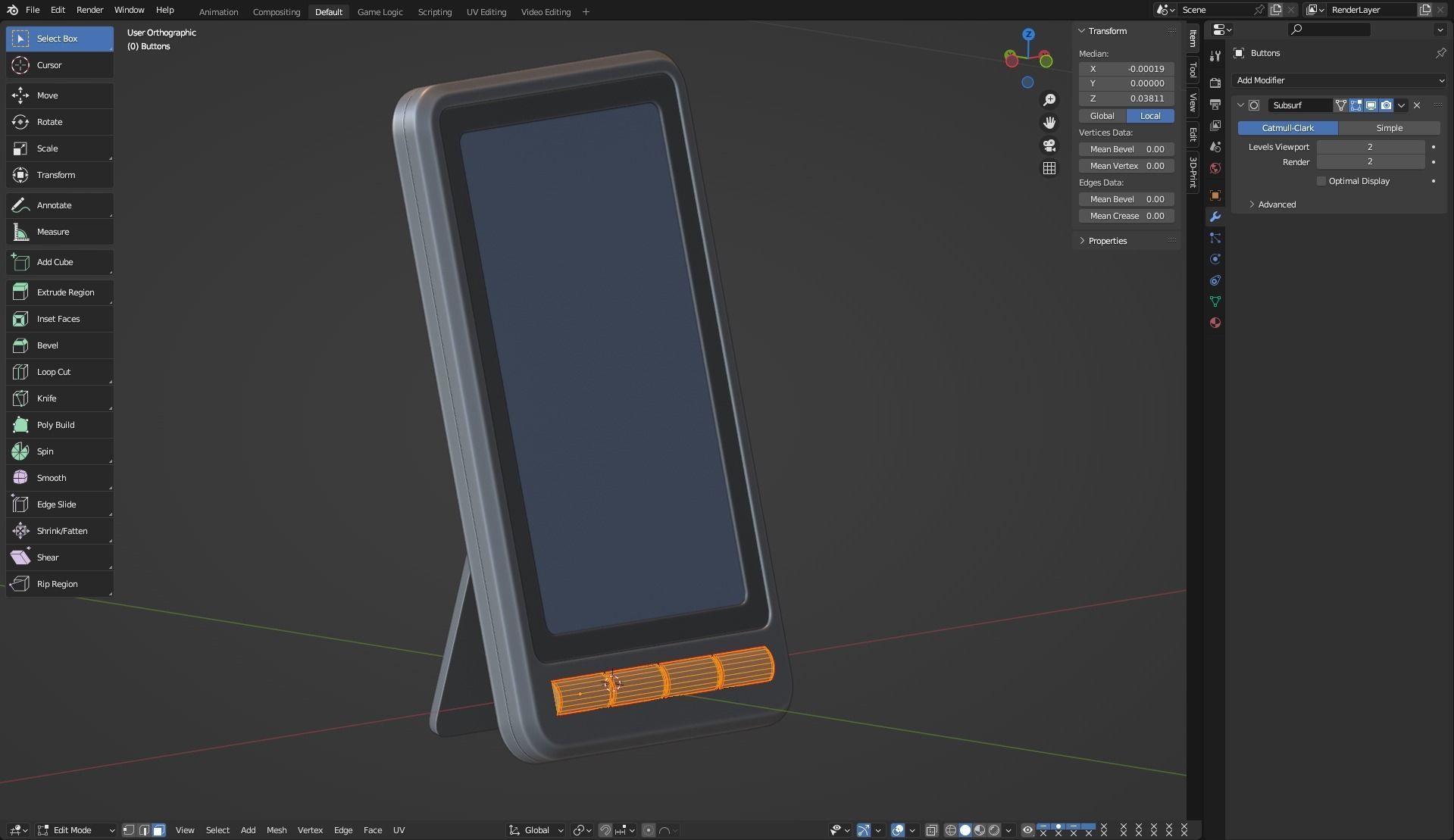 Digital home weather station 3D model_5