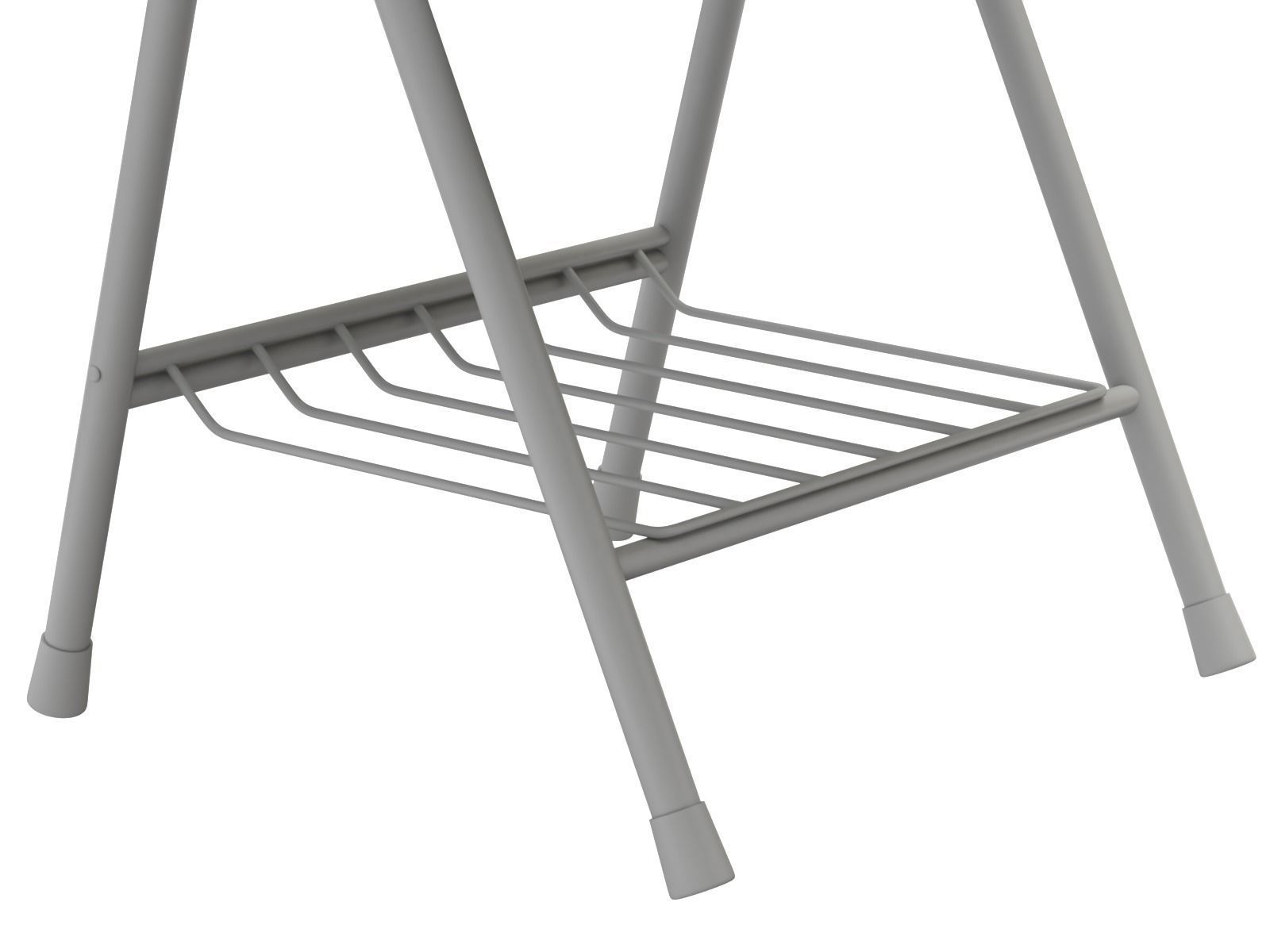 Wooden student chair with desk and armrest  3D model_15