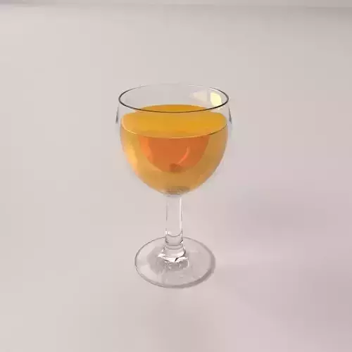 Glass With Drink v3 3D model