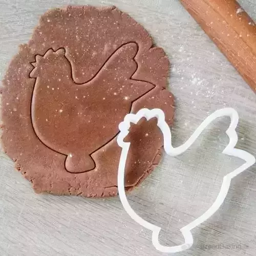 Cockerel Golden scallop cookie cutter for professional Free 3D print model