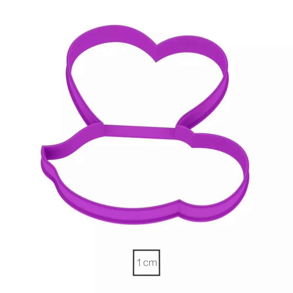Bee cookie cutter for professional Free 3D print model