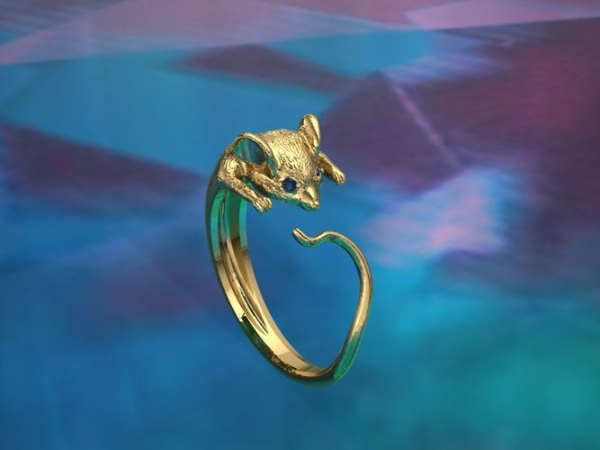 ring mouse 3D print model